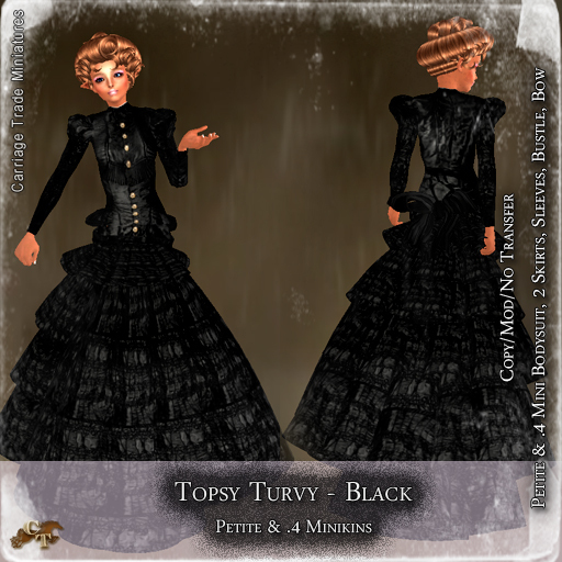 @CTM@ Topsy Turvy (Petite & .4Minikin ) Black