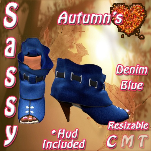 *AH* Sassy Heels - Denim Blue