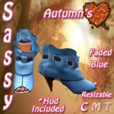 *AH* Sassy Heels - Faded Blue