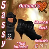 *AH* Sassy Heels - Charcoal Black