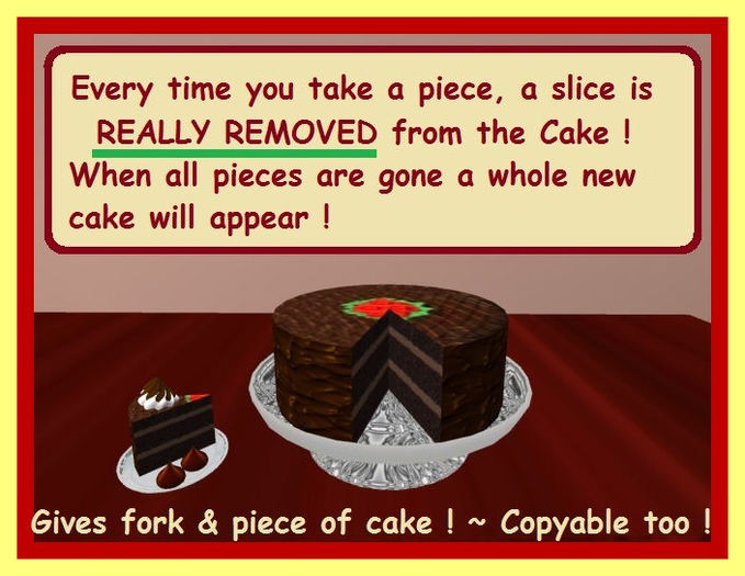 Chocolate Fudge Cake / Pieces Really Removed From Cake !