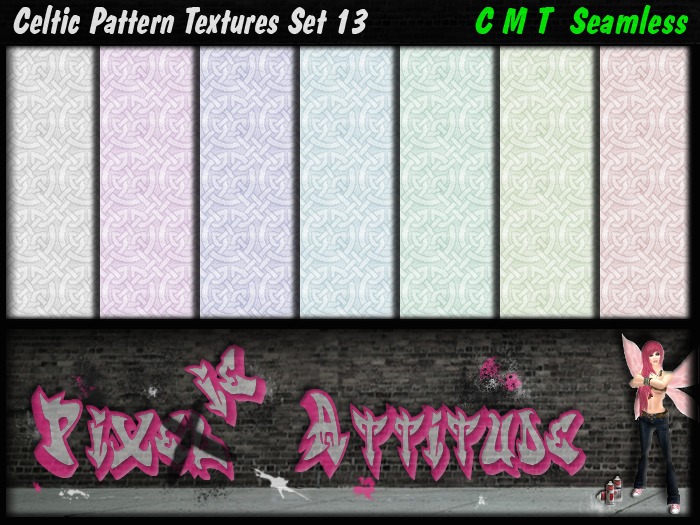 Celtic Pattern Texture Set 13