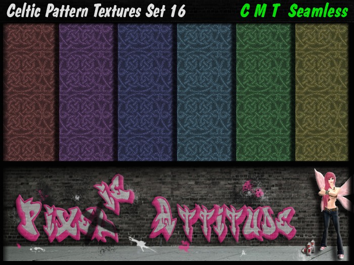 Celtic Pattern Texture Set 16