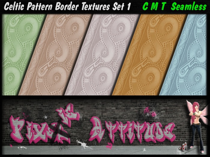 Celtic Pattern Border Textures Set 1 