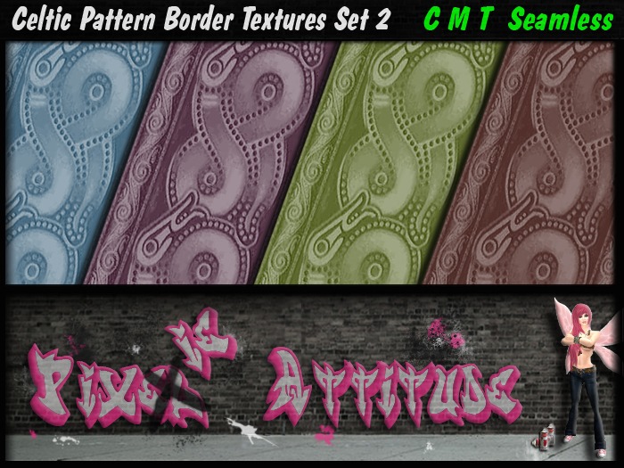 Celtic Pattern Border Textures Set 2