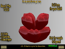 .:LD:. 8 Hearts in prim for decoration 