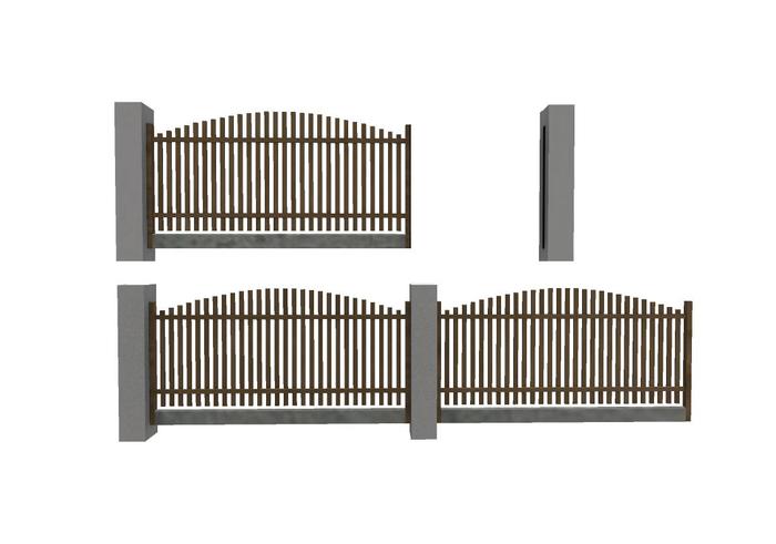 Picket Fence Kit  Mesh   Full Perm