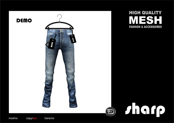 sharp by [ZD] - MESH - Straight Jeans - DEMO