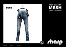sharp by [ZD] - MESH - Straight Jeans - DEMO