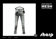 sharp by [ZD] - MESH - Straight Jeans