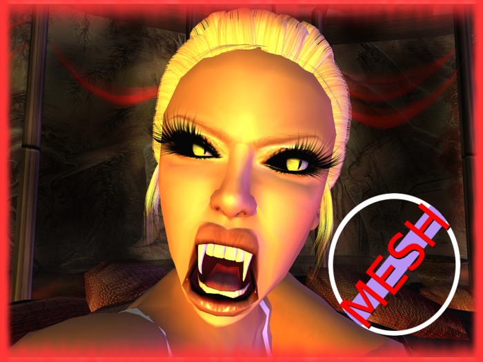 Vampires Mesh Teeth Fangs - Box