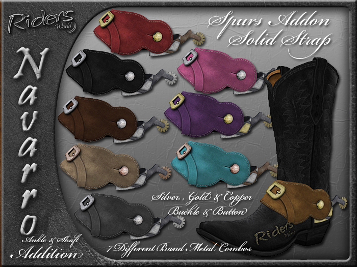 Rez to Activate! Riders Navarro Boots [Spurs - Solid] 