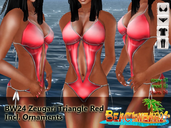 BW24 Zeugari Triangle Red Monokini