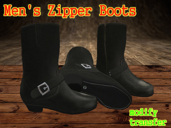 Men's Zipper Boots (boxed)