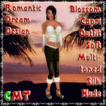 Second Life Marketplace - RDD Blossom Capri Outfit Soft Multitone Silk Nude