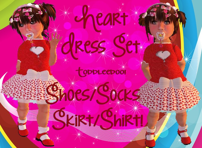 ~TM~ Heart Toddler Dress Set