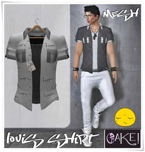 [[>CaKe!!<]] Louis shirt Mesh-DeMo