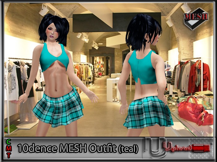 Upload[_]:: - 10dence MESH Outfit (teal)