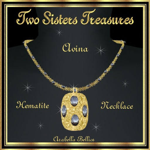 AVINA HEMATITE NECKLACE GOLD