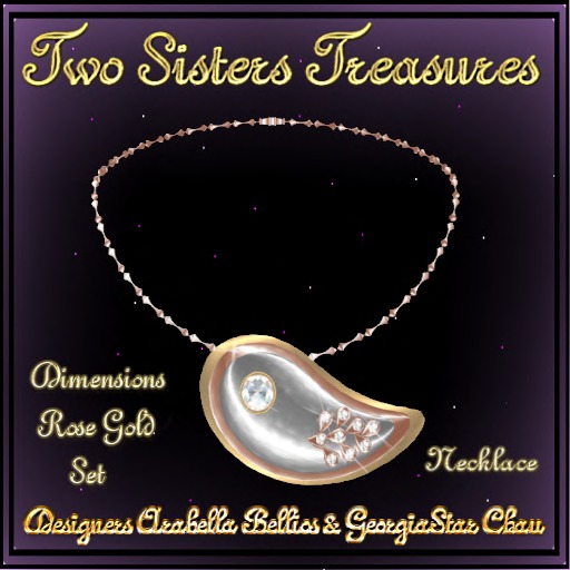 DIMENSIONS ROSE GOLD NECKLACE