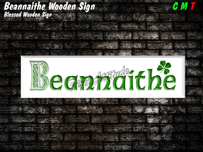 Beannaithe Wood Sign Texture
