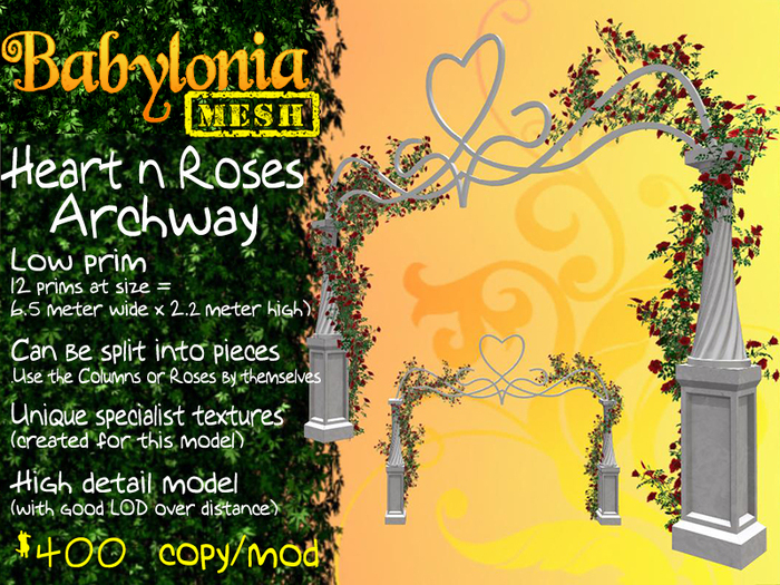 BB: Heart n Roses Archway (BOXED)