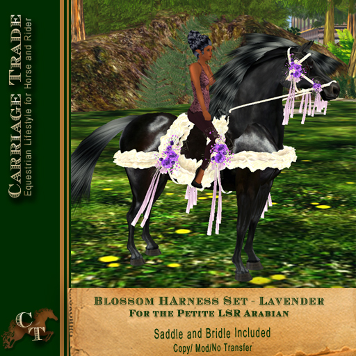 @CTM@ Blossom HarnessTack Set (Lone Star Ranch Petited) Lavender