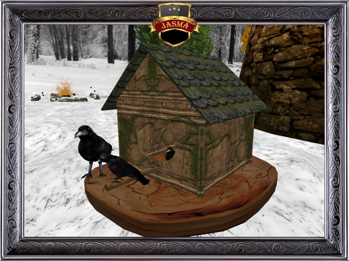 JASMA-Rustic birdshouse 001 (Boxed) 