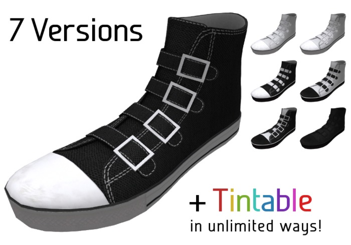 Buckle High Top Sneakers, tintable in every color!