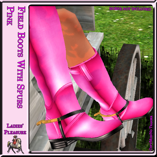 ~LP~ Riding Boots w/Spur (Pink)