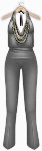 !Rebel Hope - London Mesh Jumpsuit Silver
