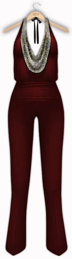 !Rebel Hope - London Mesh Jumpsuit Ruby