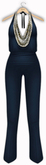 !Rebel Hope - London Mesh Jumpsuit Navy