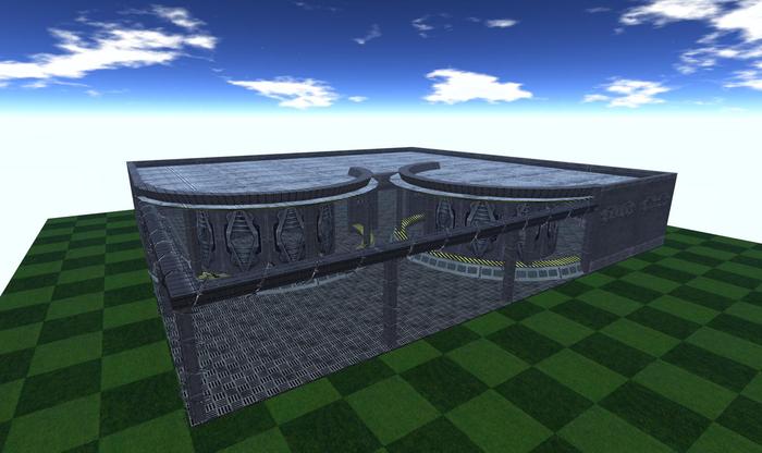 ~CrimsonStone Creations~SciFi Industrial Courtyard