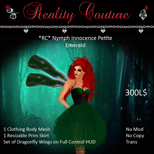 *RC* Nymph Innocence Petite - Emerald (boxed) 