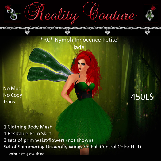 *RC* Nymph Innocence Petite - Jade (boxed) 