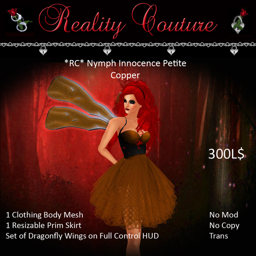 *RC* Nymph Innocence Petite - Copper (boxed) 