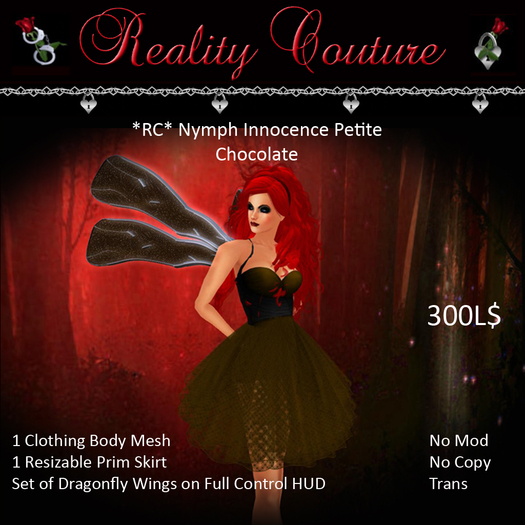*RC* Nymph Innocence Petite - Chocolate (boxed) 