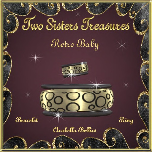 RETRO BABY BRACELET, RING / BLK ONYX GOLD BLK RINGS