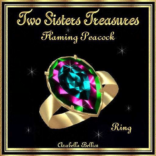 TST - FLAMING PEACOCK RING YG