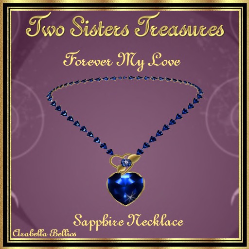FOREVER MY LOVE SAPPHIRE NECKLACE 14k YG