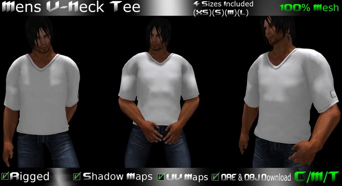 EVO - Mens V Neck Tee (Boxed) 