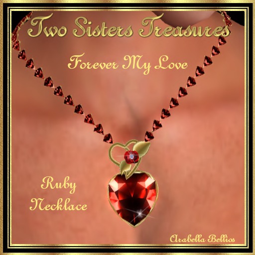 FOREVER MY LOVE RUBY NECKLACE 14k YG