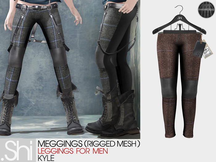 .Shi : Kyle Meggings [Homme] [Rigged Mesh] 