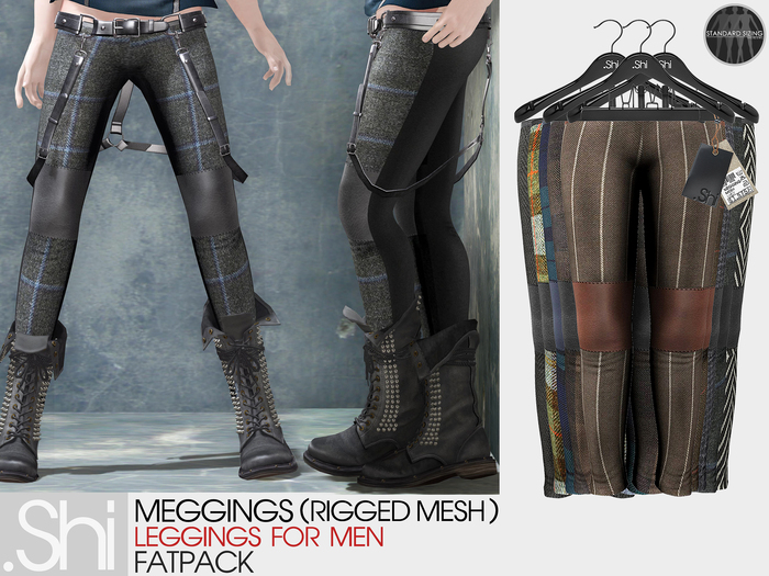 .Shi : Meggings Fatpack [Homme] [Rigged Mesh]