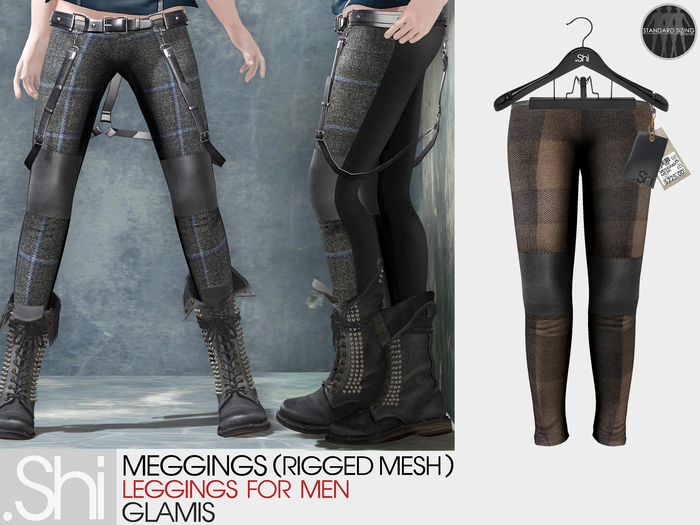 .Shi : Glamis Meggings [Homme] [Rigged Mesh] 