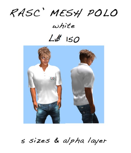 Rasc' Mesh Polo white