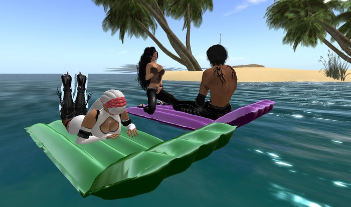 Inflatable Airmattress Reading  2 prims