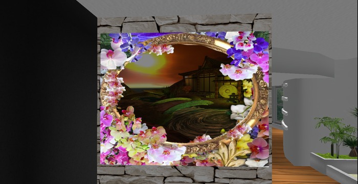 Boxed Orchids Frame