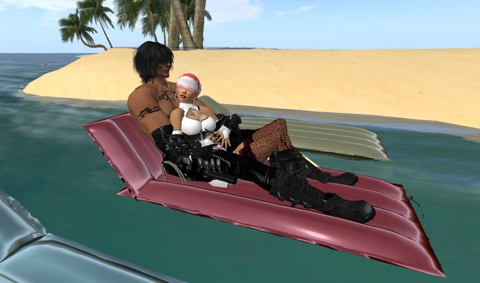 Inflatable Mattress  Couple  2 prims